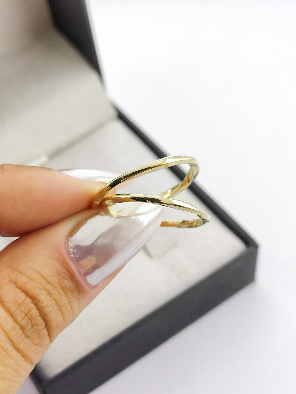 Aliança Ouro Amarelo Torcida 1.5 mm